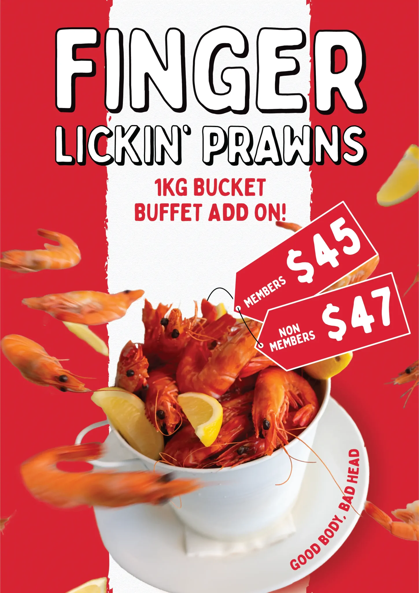 Aussie Prawns Bucket